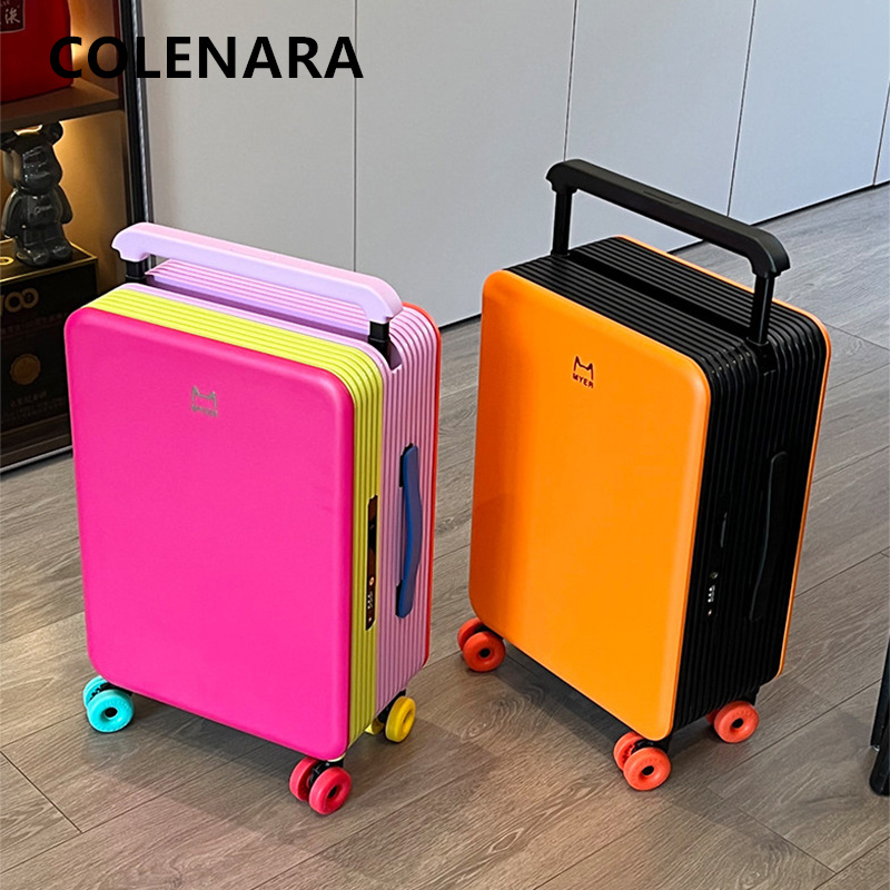 COLENARA 20 "24 インチスーツケース高品質 ABS PC 搭乗ボックス女性のトロリーケース学生パスワードボックス男性のキャビン荷物
