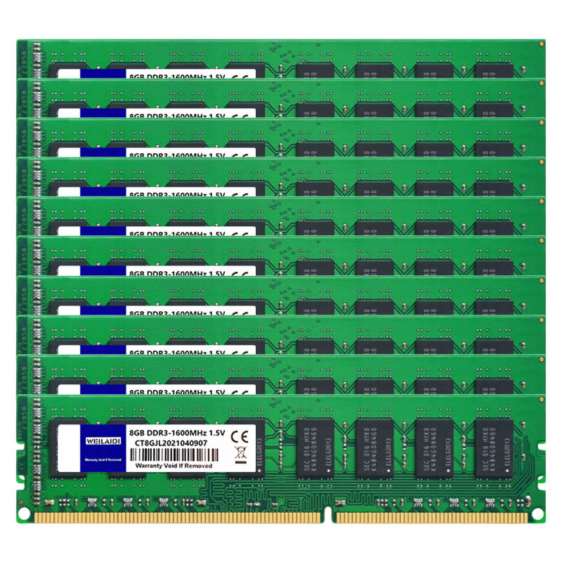 10個入り DDR3 DDR4 4GB 8GB 16GB デスクトップメモリ RAM PC3-1066 1333 1600Mhz PC4-2133 2400 2666 3200Mhz Non-ECC DIMM メモリ RAM