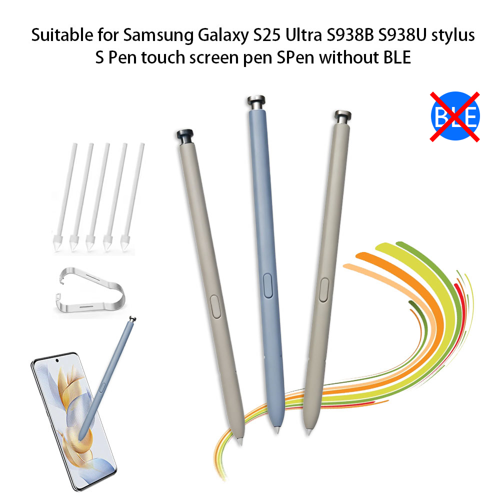 Samsung Galaxy S25 Ultra スタイラスペン、交換用 S ペンギフト 5 ペン先、スクリーンスタイラス、フィット SM-S938B SM-S938U SM S938N (BLE なし)