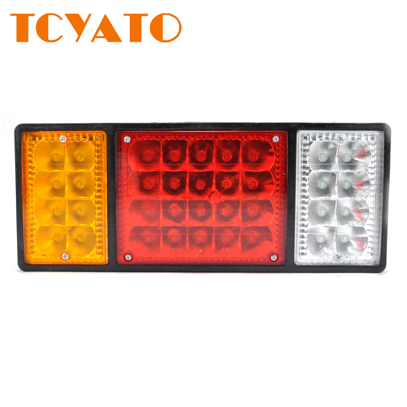 TCYATO 36LED 信号インジケータートレーラートラック用 2 個リアランプ車のトラックのテールライトリアストップブレーキライト防水 24V