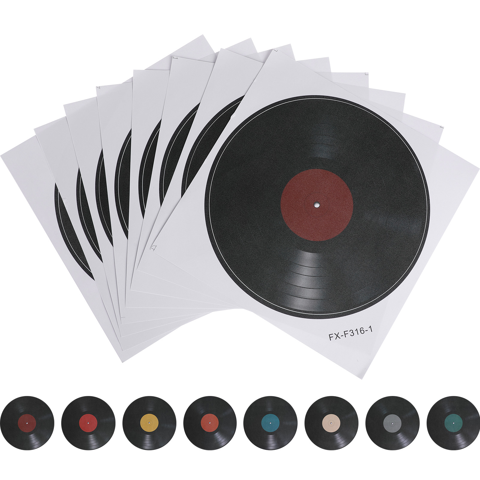 8 個ビニールレコードウォールステッカー装飾音楽芸術ビニールレコードレストランバー壁ビニールレコードデカール家の装飾