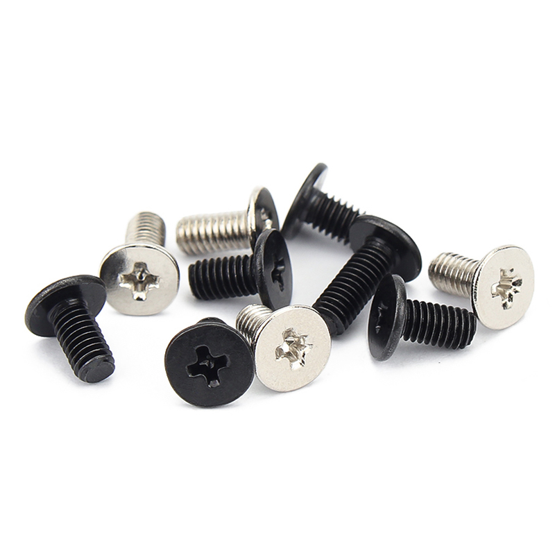 ステンレス鋼ブラック超ロープロファイル M2 X 3mm ラップトッププラス平頭小ネジノートブックコンピュータ用