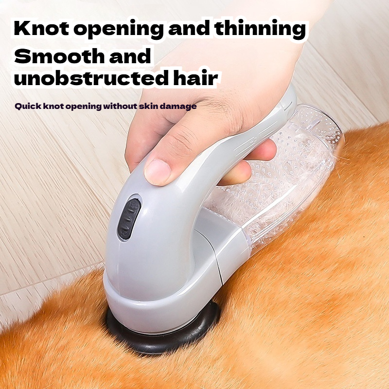 グルーミングツール猫と犬のためのデュアル目的デバイスポータブル電気ペットの毛掃除機マッサージ