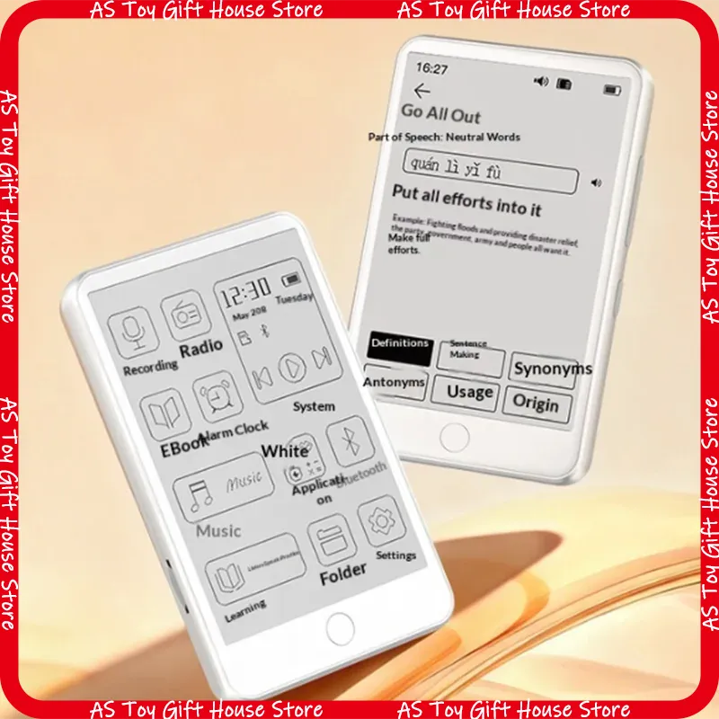 ホット E インクスクリーン Mp3 音楽プレーヤー電子ブックリーダー Bluetooth 5 3 内蔵英語中国語辞書 Hd ロスレス音質