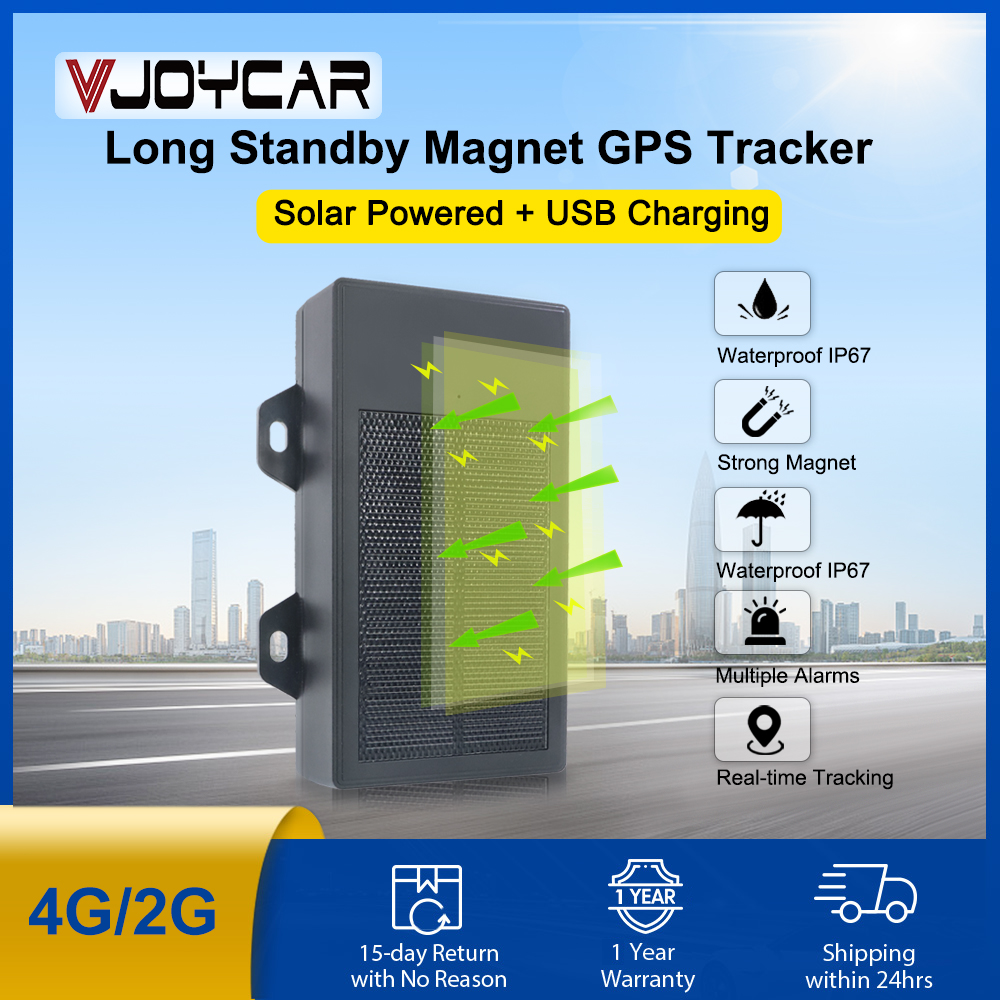 最新の太陽光発電車 GPS トラッカー 180 日間スタンバイ資産コンテナ マグネット ロケーター防水取り外しショックアラーム無料アプリ