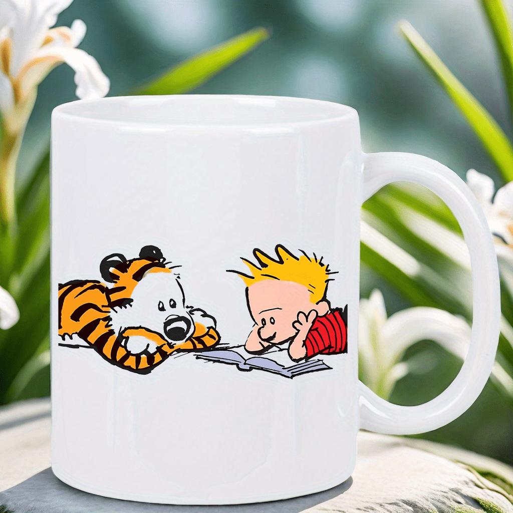 Calvin and Hobbes マグカップ: クラシックなコミックデザイン - ファンやコーヒー愛好家への完璧なギフト、ユニークな収集アイテム