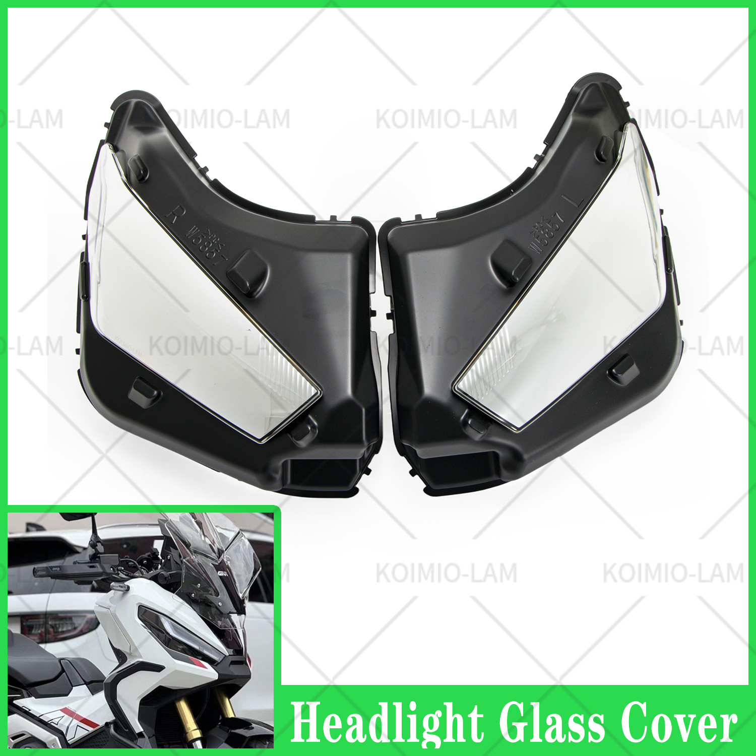 ホンダ XADV750 2021 - 2024 XADV 750 X-ADV ヘッドライトヘッドランプガラスハウジングカバーに適合