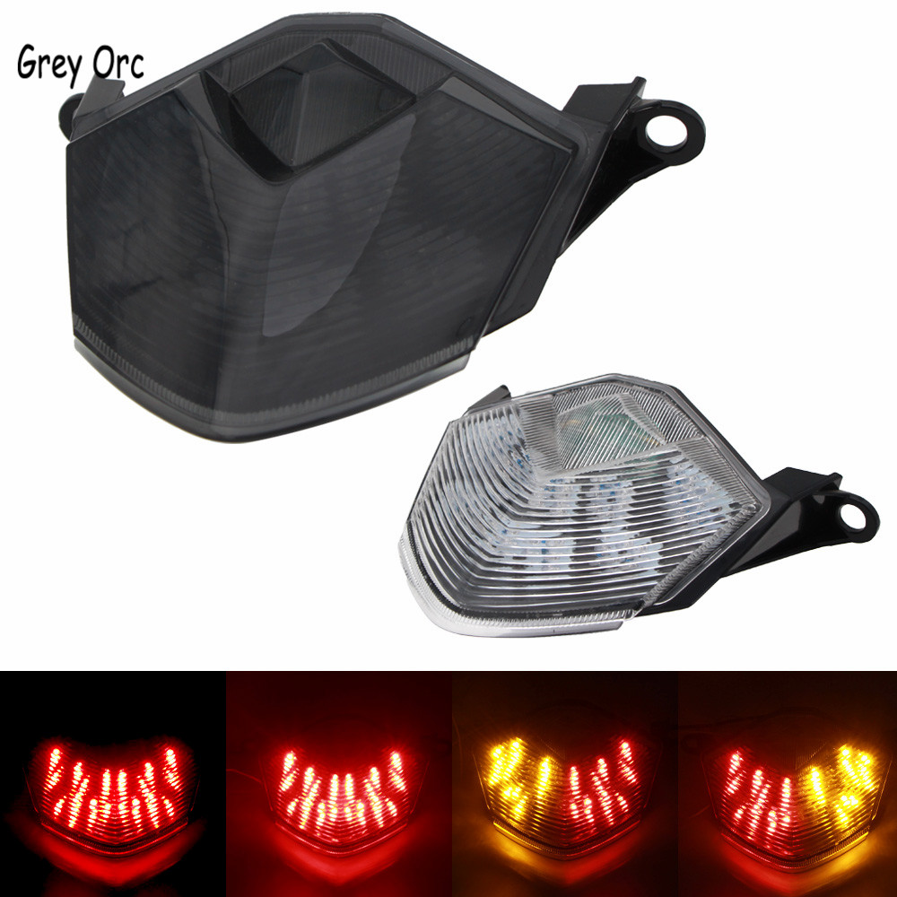 Kawasaki Z750 2007-2013 Z1000 2007-2013 ZX-6R ZX600 LED リアテールライトブレーキターンシグナル統合ライト