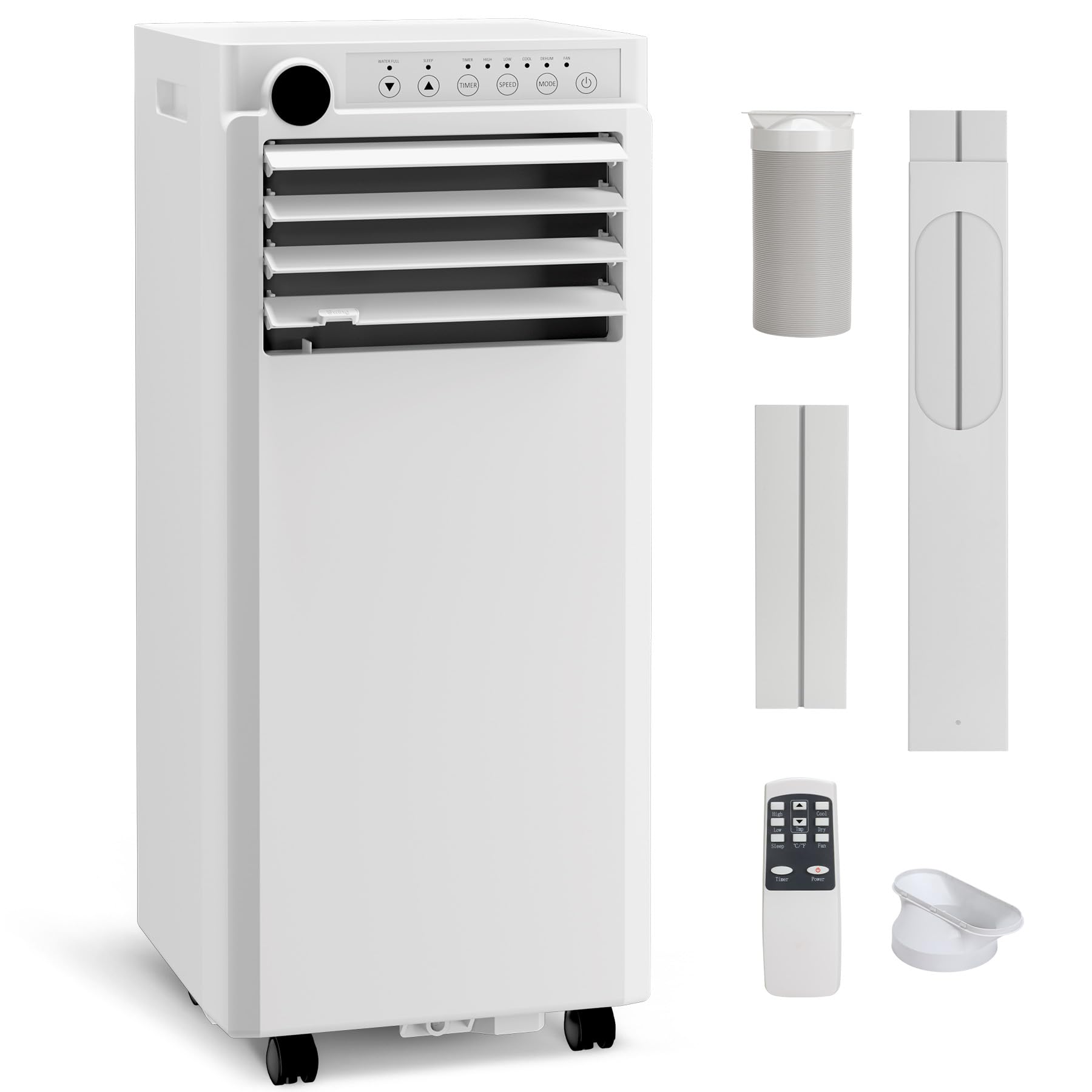 ポータブルエアコン 10,000 BTU、冷却、ファン付き 3-in-1 AC ユニット