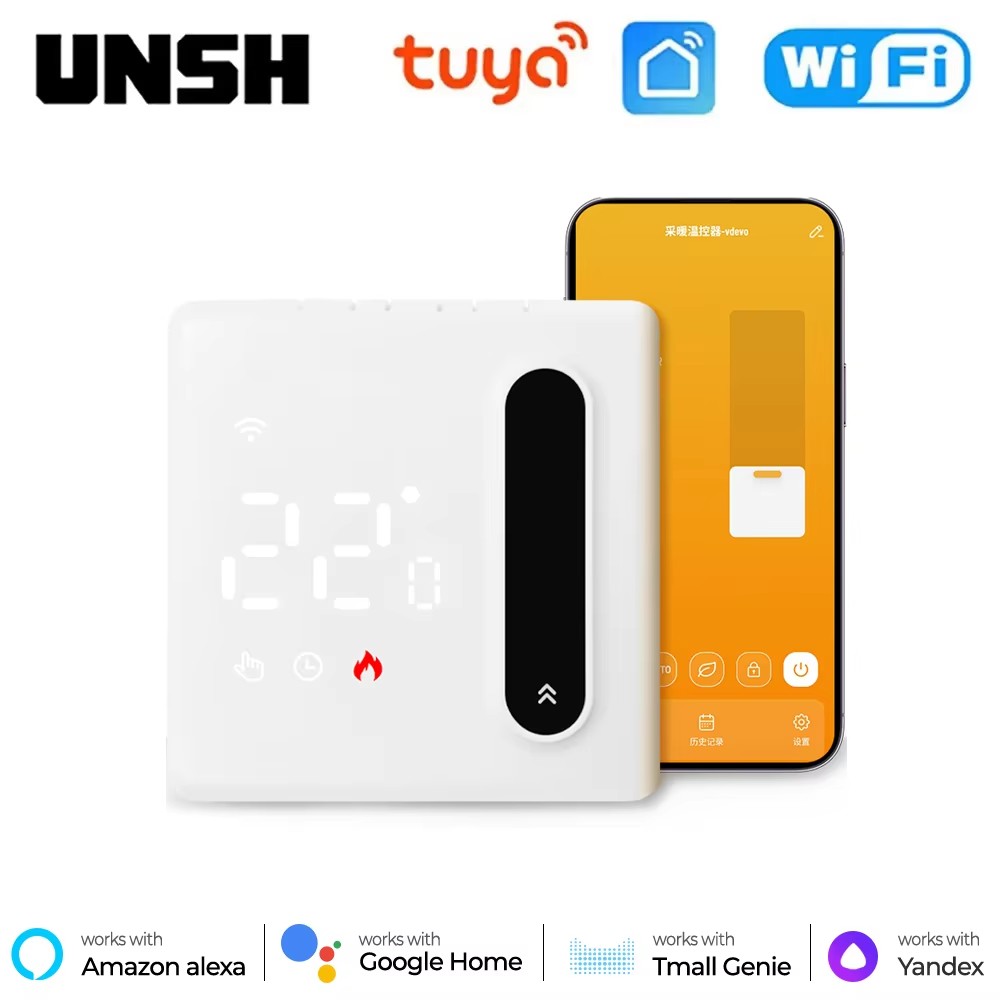 Tuya WiFi スマートサーモスタット温度水電気床暖房ガスボイラーコントローラーサポートアリス Alexa Google ホーム
