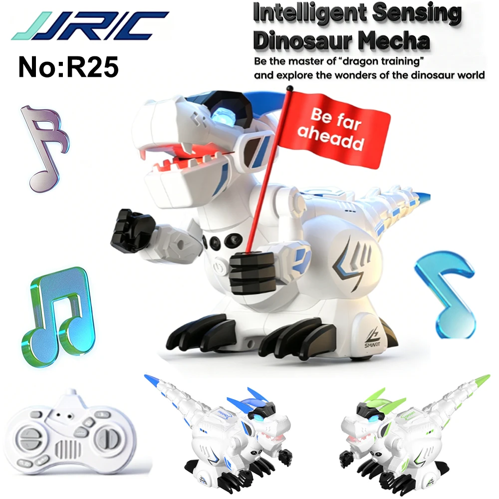 新しい R25 RC ロボットインテリジェント誘導恐竜メカモデル電動ロボットプログラミング時計と音楽のおもちゃ子供のためのギフト