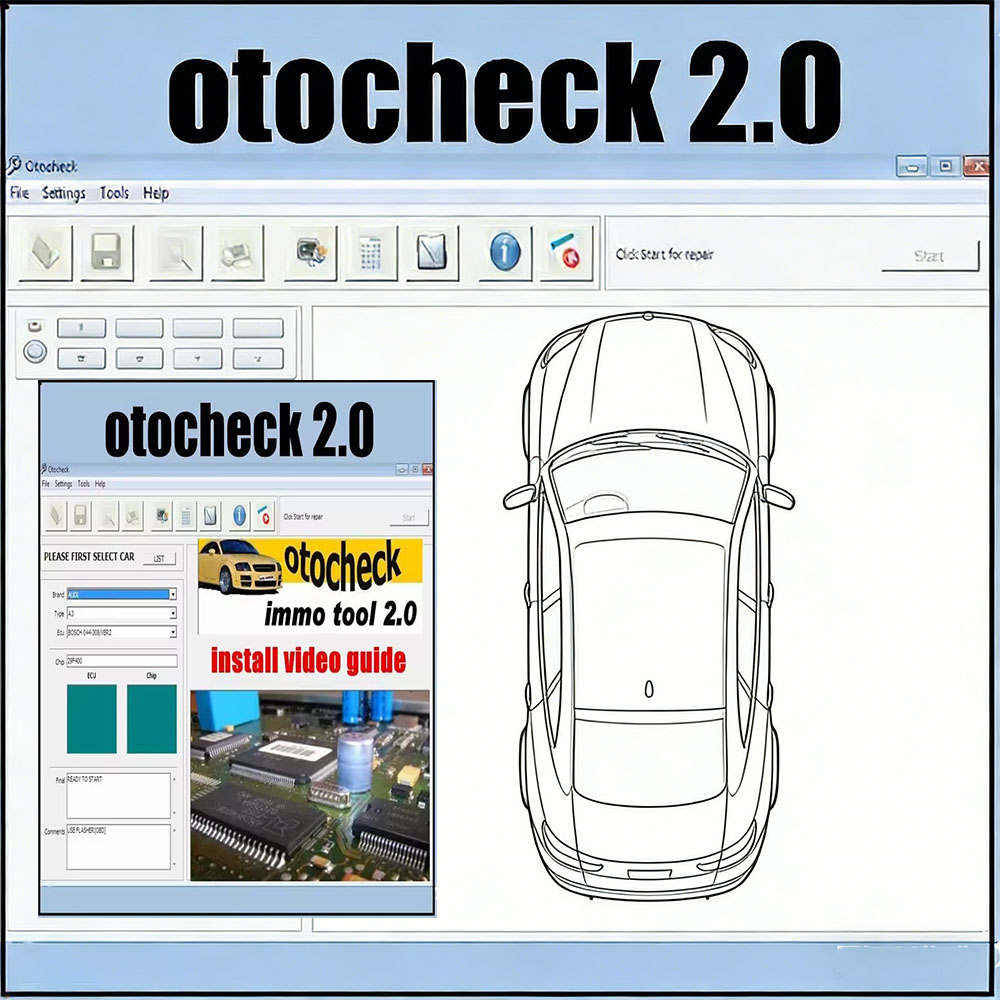 ホット Immo ツールotoCheck v2.0 英語トルコ語 OTO チェッカー クリーナー イモビライザー用高度な IMO 修復システムotochecker ソフトウェア