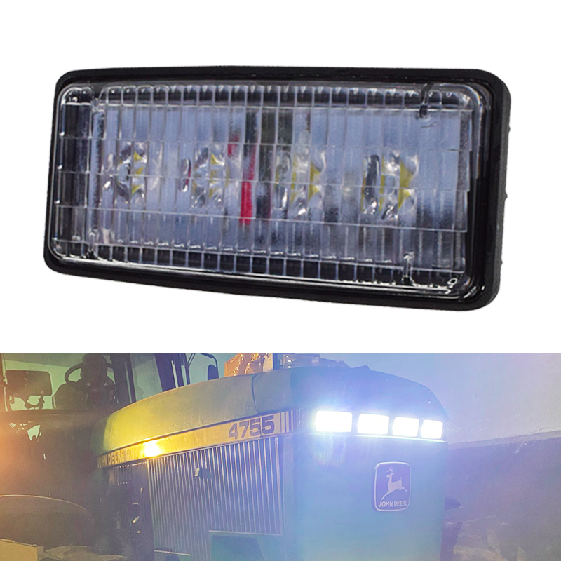 JALN7 LED ライト Deere ヘッドライト農業車両 20 ワットトラクター作業ランプ洪水防水 1 個