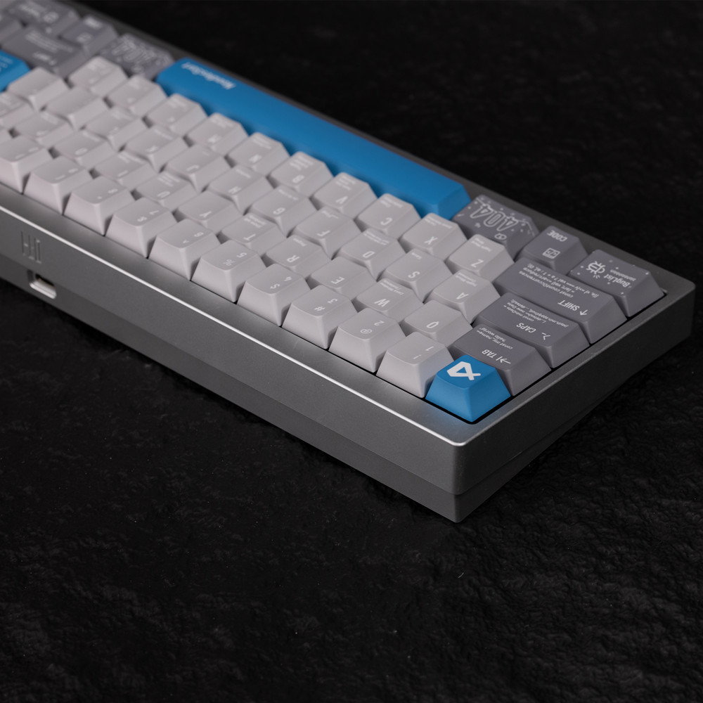 黒プログラマー PBT キーキャップカスタムデザインチェリープロファイル染料昇華 ISO 入力 GH60 GK61 64 68 75 84 96 104 108 キーボード