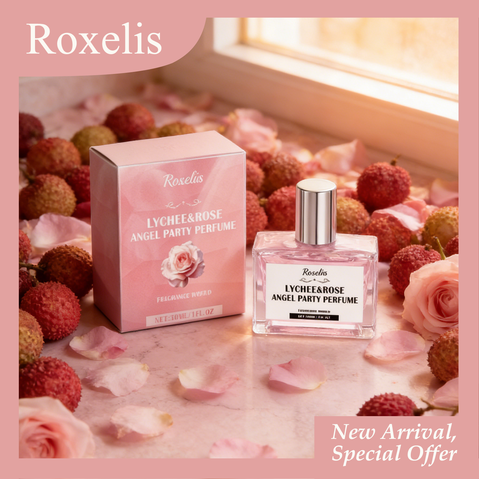 ROXELIS 30mL エンジェルパーティー香水 均一分布 持続性のある香り さまざまな機会に最適 ニッチローズ香水