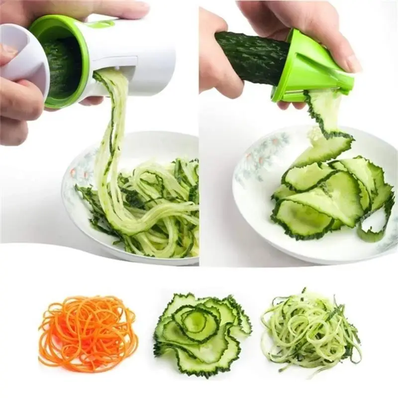 Multifunctional Vegetable Cutter Heavy Duty Spiralizer Vegetable Slicer Zucchini Spaghetti Use Kitchen Accessories