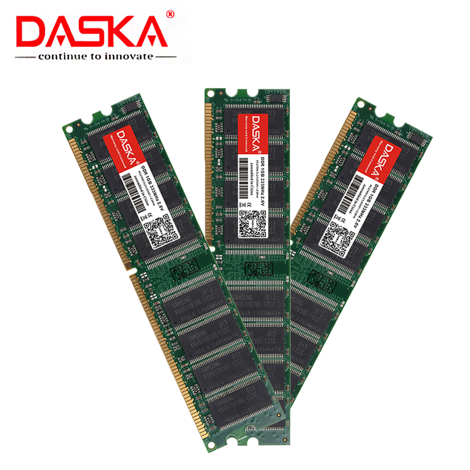 DASKA DDR 1GB 400MHZ 2700 3200u デスクトップPCメモリ メモリモジュール コンピュータ DDR1 中古RAM