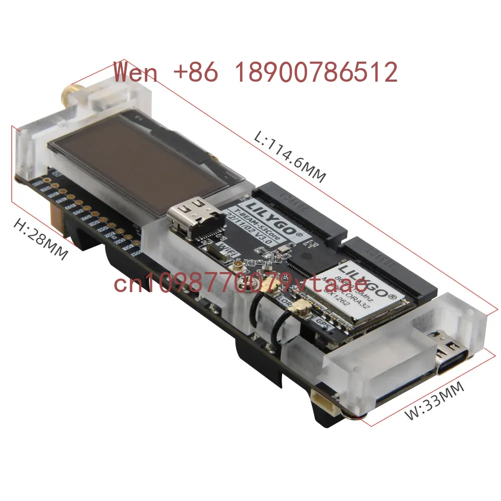 LILYGO SoftRF T-BeamSUPREME ESP32-S3 開発ボード U-blox L76K WiFi Bluetooth 1.3 インチ OLED モジュール 433/868/915MHz GPS LoRa