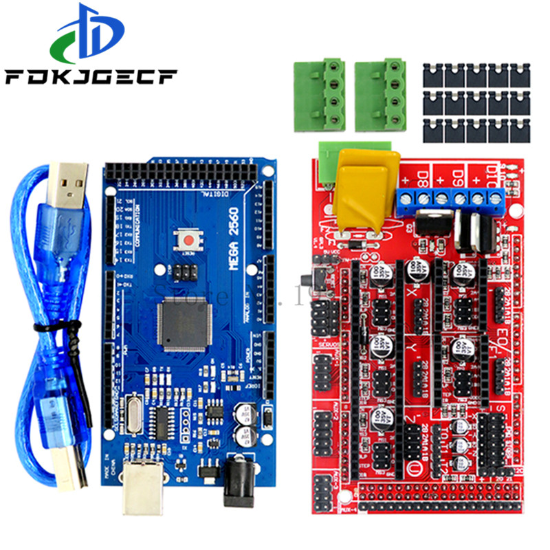 Mega 2560 R3 Mega2560 REV3 1 個 RAMPS 1.4 コントローラ arduino 用 3D プリンタキット Reprap MendelPrusa
