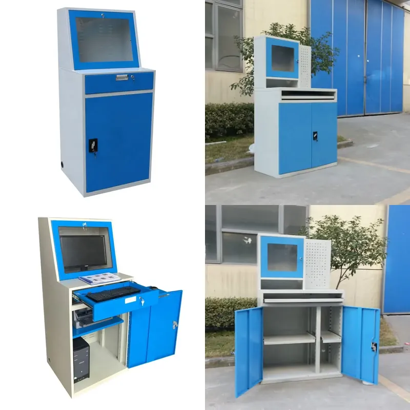 産業ワークショップモバイルデスクトップ垂直コンピュータキャビネットPC印刷ネットワークキャビネット防塵メインボックス金属制御