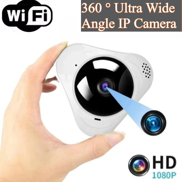 360° Wifi パノラマカメラ 1080P HD セキュリティ保護魚眼 IP カムスマートホームナイトビジョン CCTV 小型監視ビデオカメラ