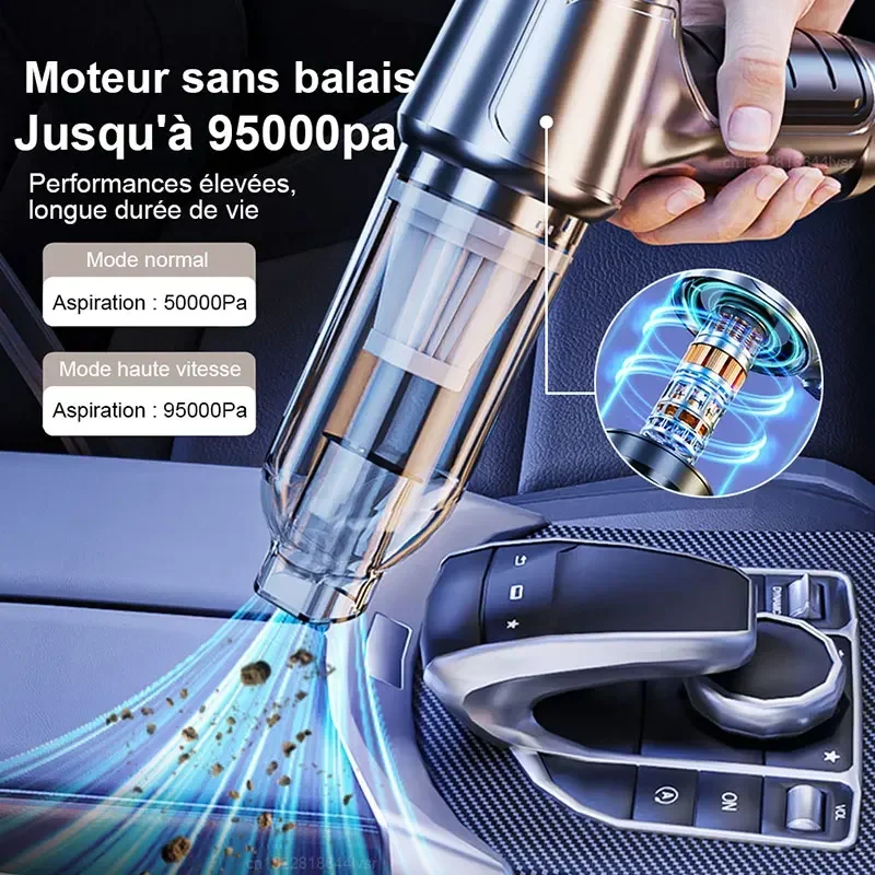 車の掃除機強力な吸引クリーニングミニマシンワイヤレスポータブルハンドヘルドブロワーマシンエアダスター家電用